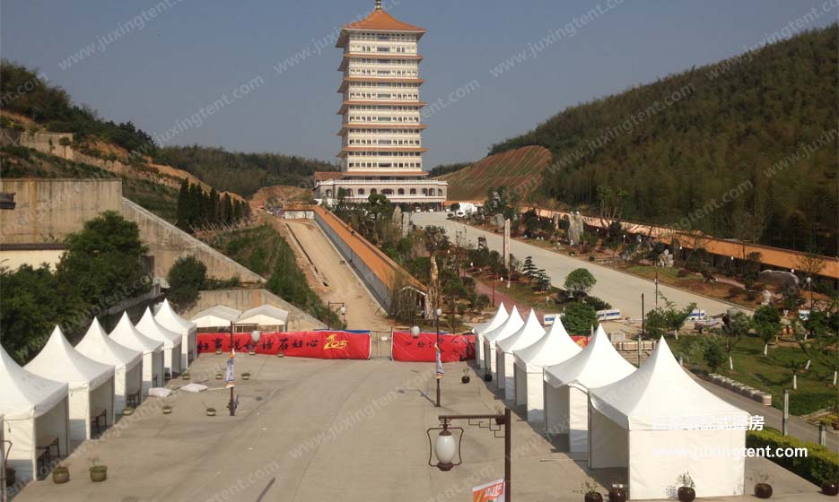 宜興大覺(jué)寺素食節(jié)尖頂帳篷