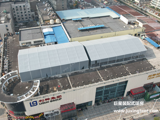 揚州樓頂體育篷房 籃球、羽毛球篷房場館